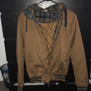 H&M sz small tan bomber jacket